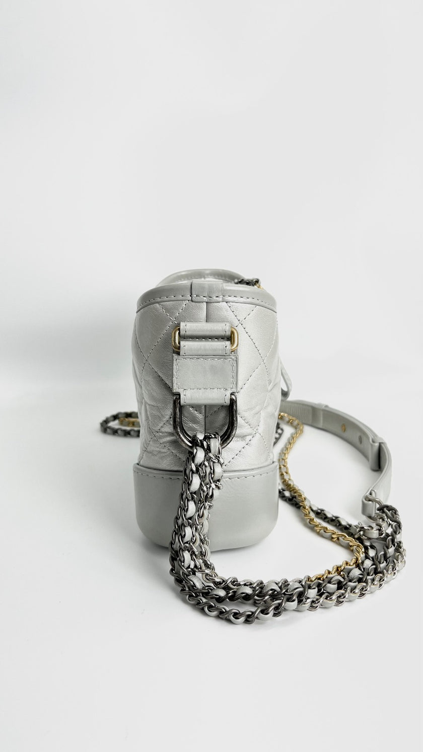 [SALE] Preowned. Chanel Gabrielle Mini White. 28862821|4243