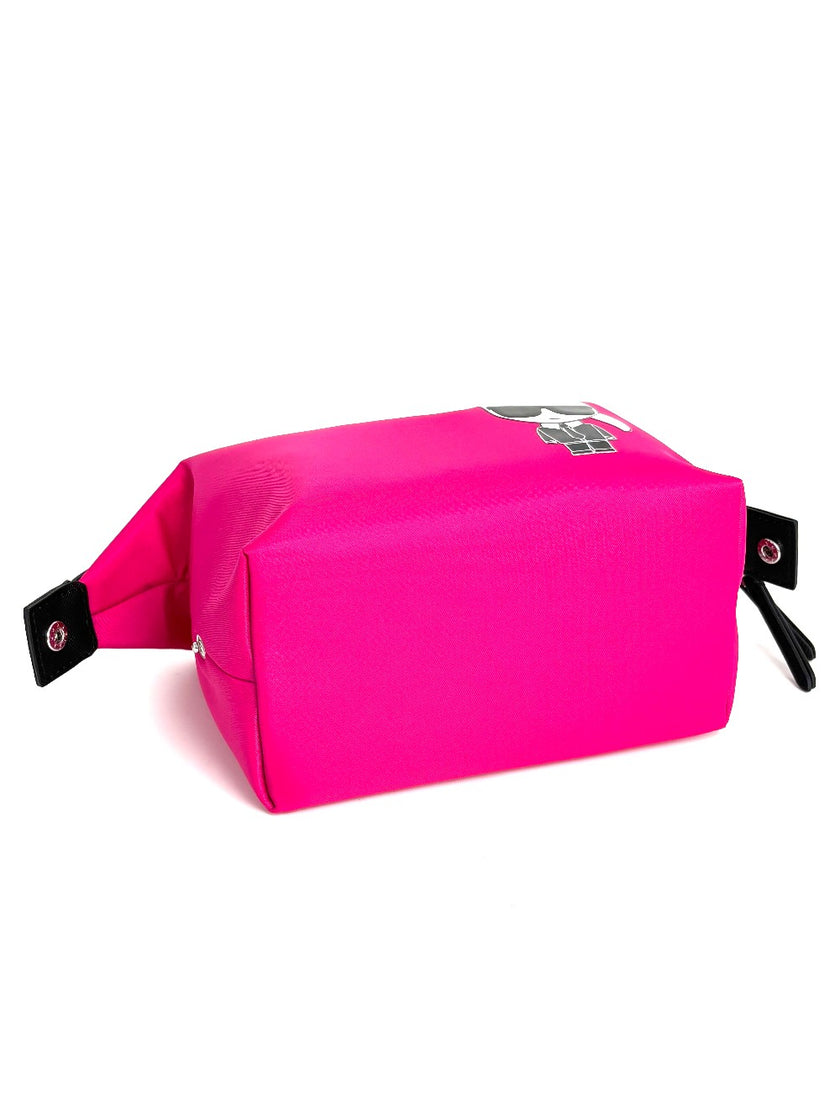 Unused. Karl Lagerfeld Pouch bag Nylon Pink|12468