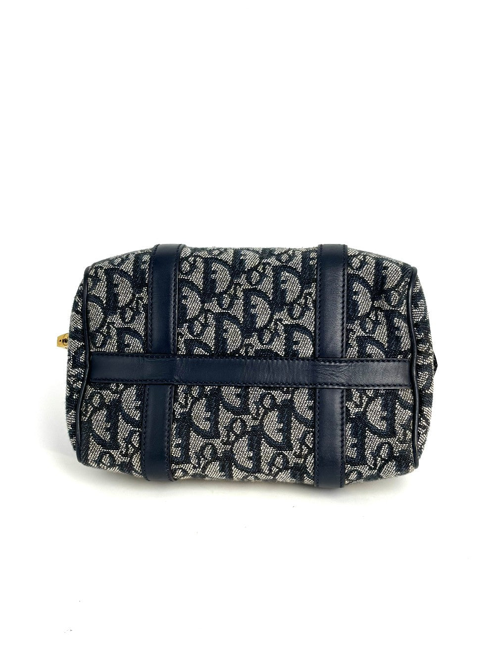 Preowned. Dior Trotter Navy Blue Canvas. CP0070|12389