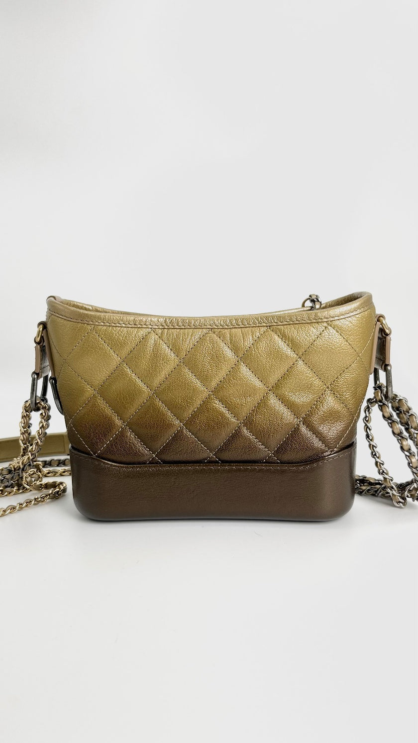 Preowned. Chanel Mini Gabrielle Gold. 26424120|4233