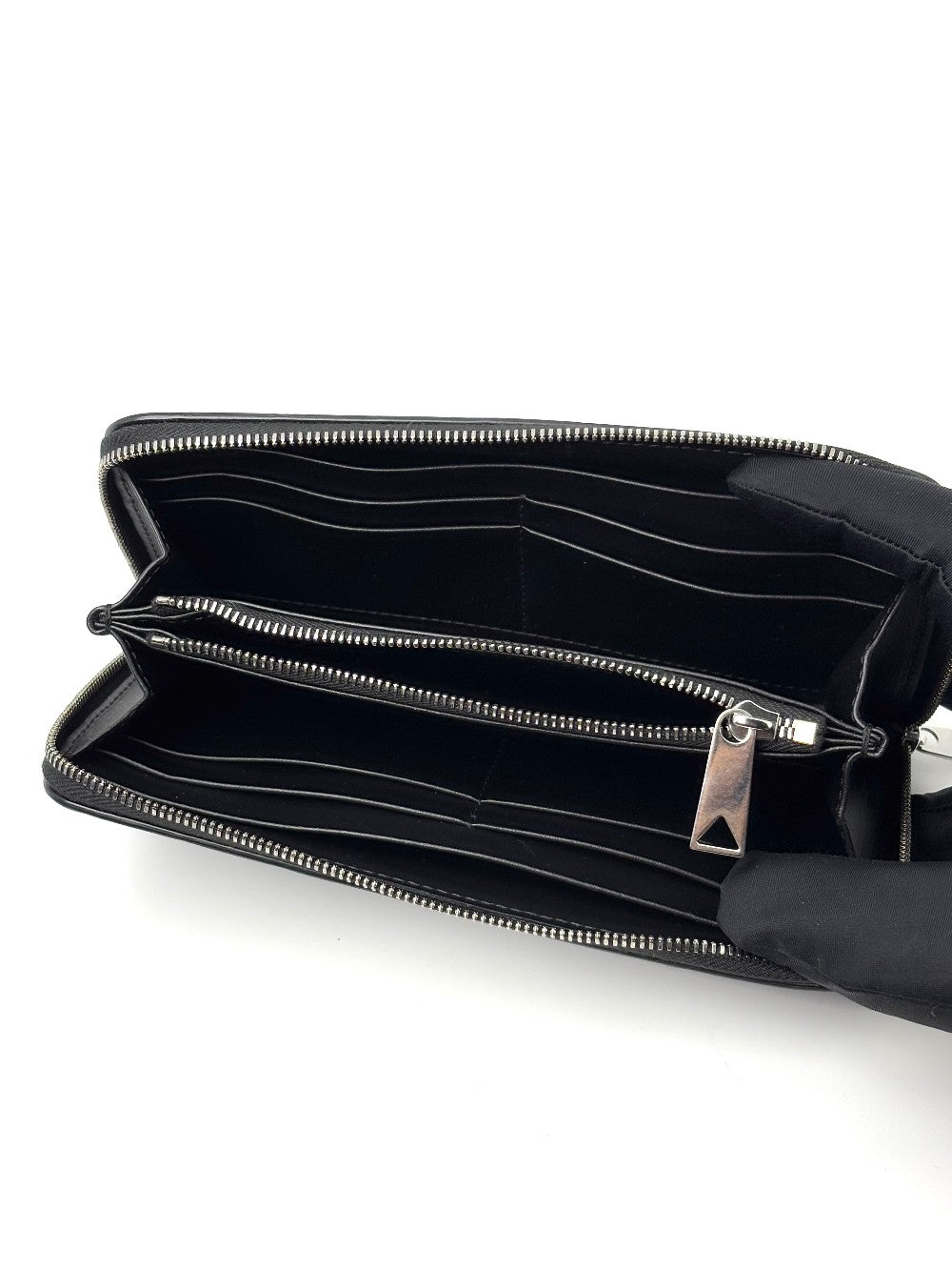Brand New. Bottega Zip Around Long Wallet Black|7068