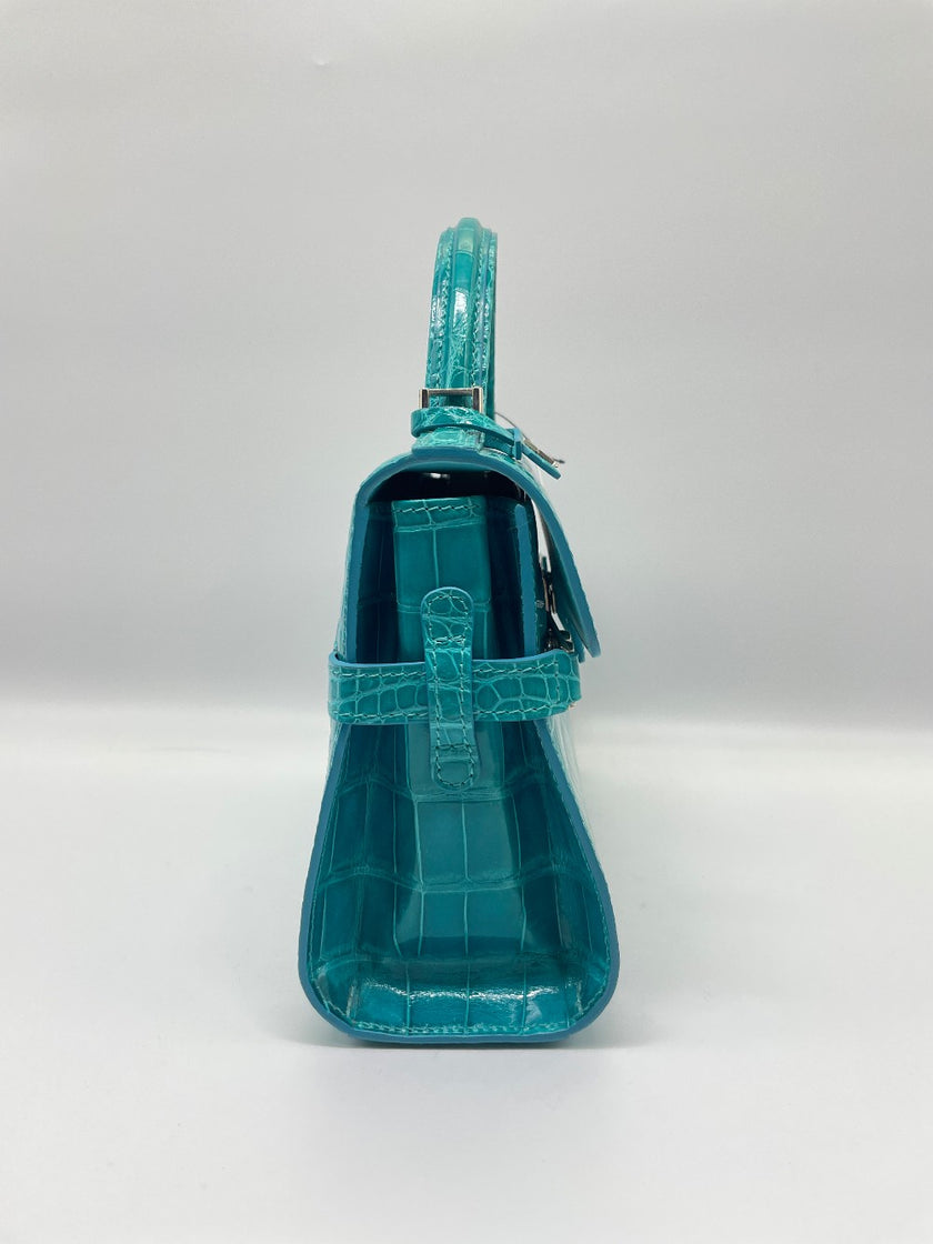 Brand New. Delvaux Tempete Small Croc|10008