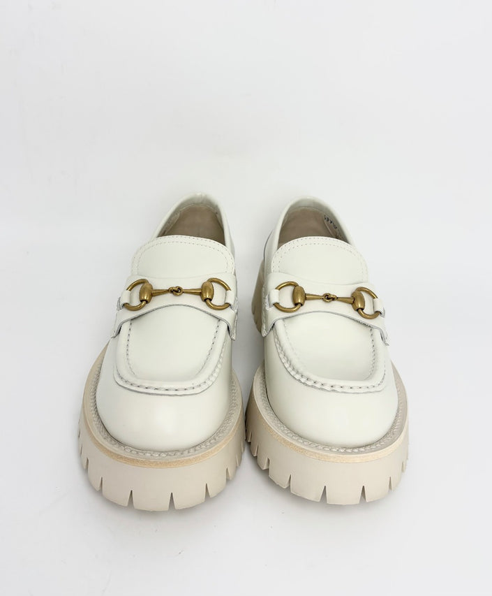 Brand New. Gucci Loafers White. 37|12163