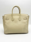 Preowned. Hermes Birkin 25 Craie Swift GHW. XCT914IZ|17813