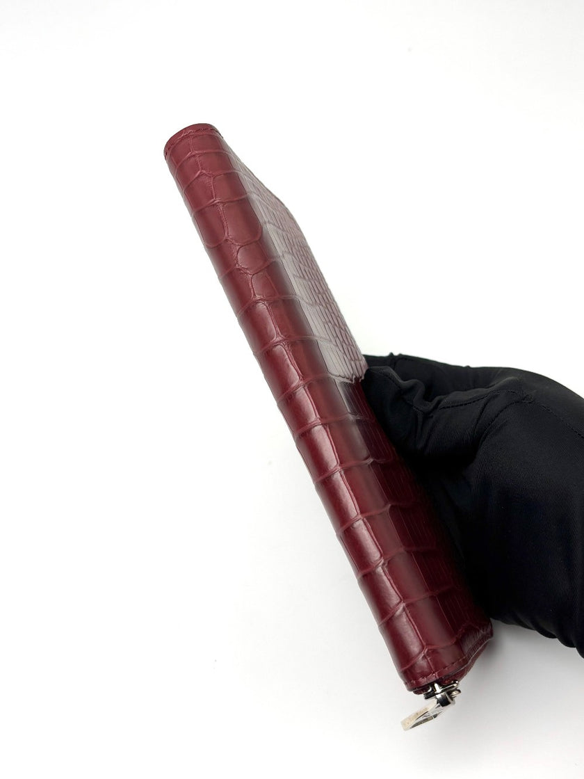 Brand New. LV Zip Long Wallet Croc Red|7125