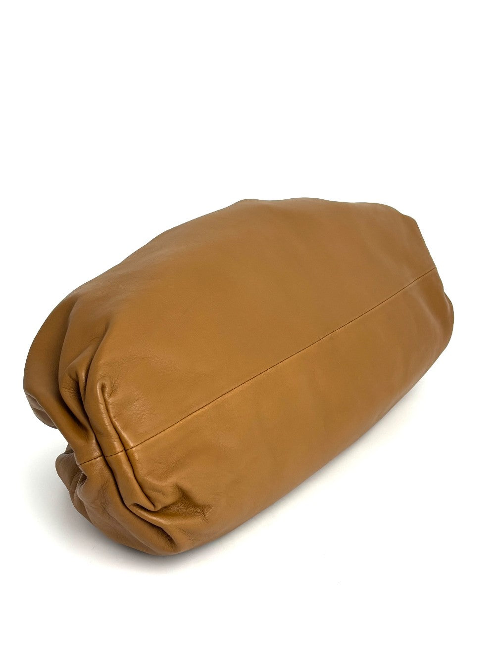 Preowned. Bottega Pouch Clutch Brown Lambskin|12412