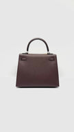Brand New. Hermes Kelly 25 Casaque Etoilee Rouge Sellier/Noir/Rose Darling PHW. WHT319BI|10214