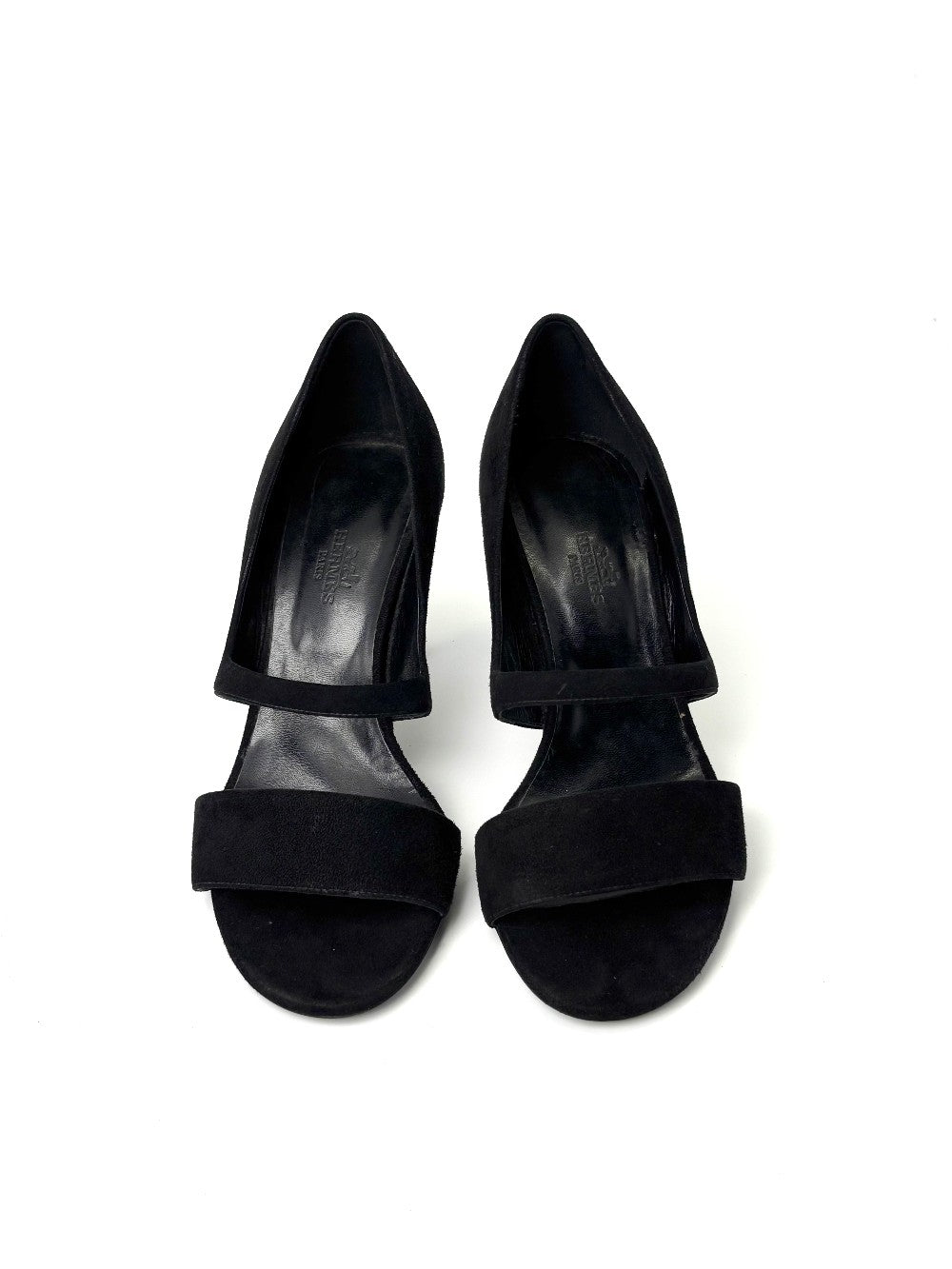 Preowned. Hermes Open Toe Pumps. 38|7441