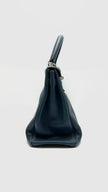 Preowned. Hermes Kelly 35 Blue Marine Togo PHW. N32|16155