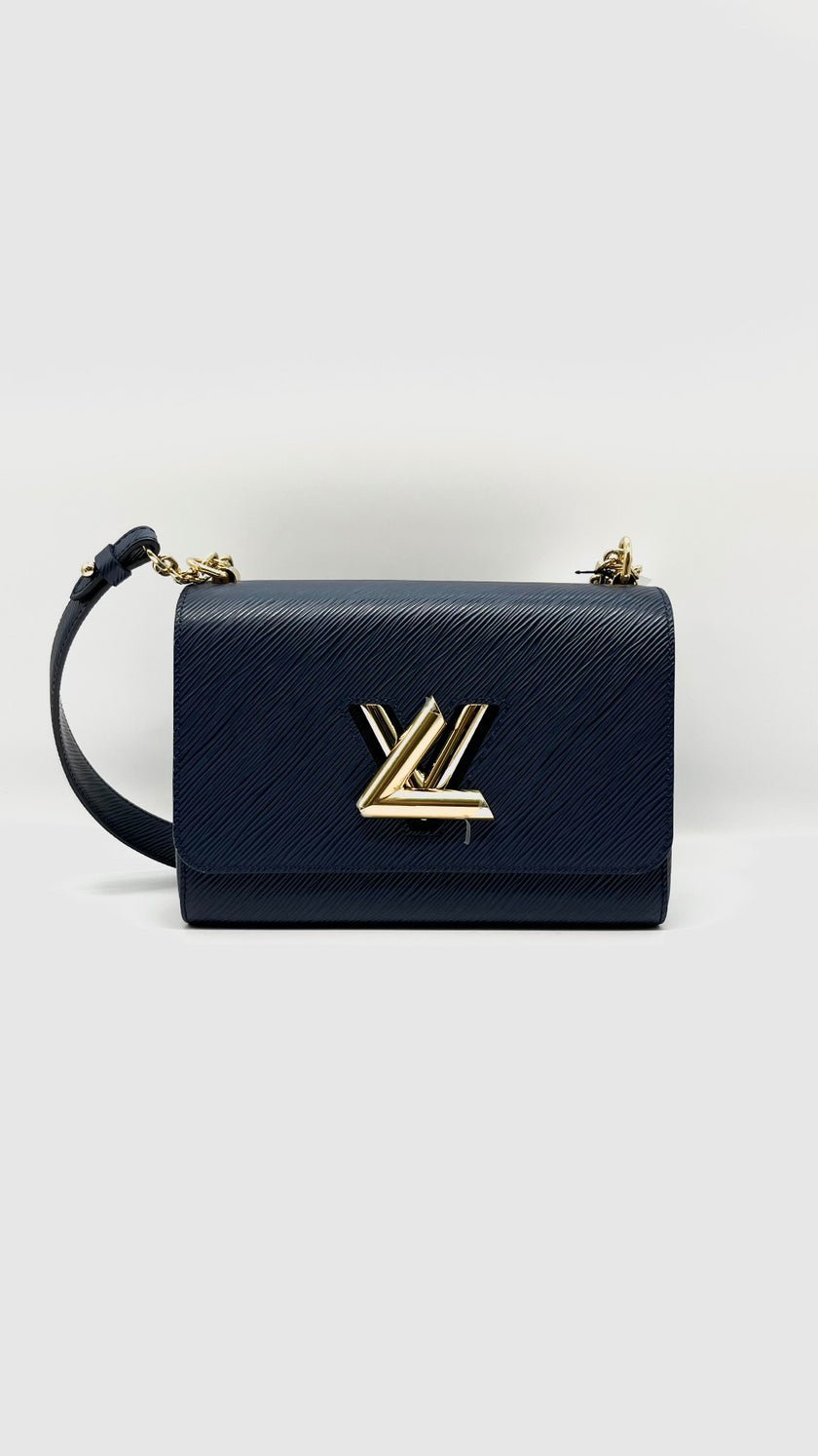 Unused LV Twist Epi MM Indigo. FL4138|9895