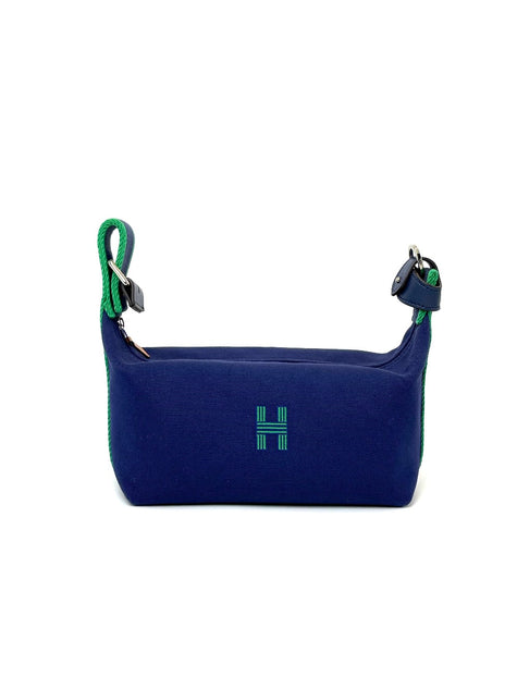 Preowned. Hermes Bride A Brac PM Blue|8004