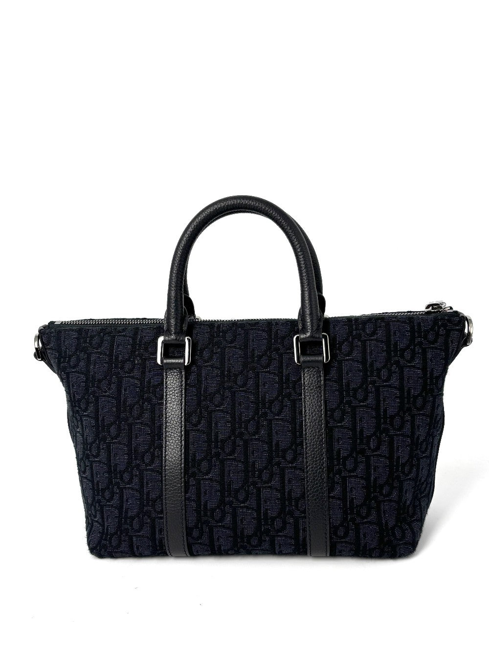 [SALE] Like New. Dior Weekender 25 Jacquard Black. 27BO02074|11257