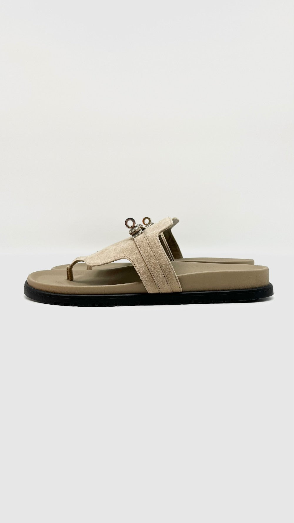 Brand New. Hermes Empire Sandals Gray. 41|10596
