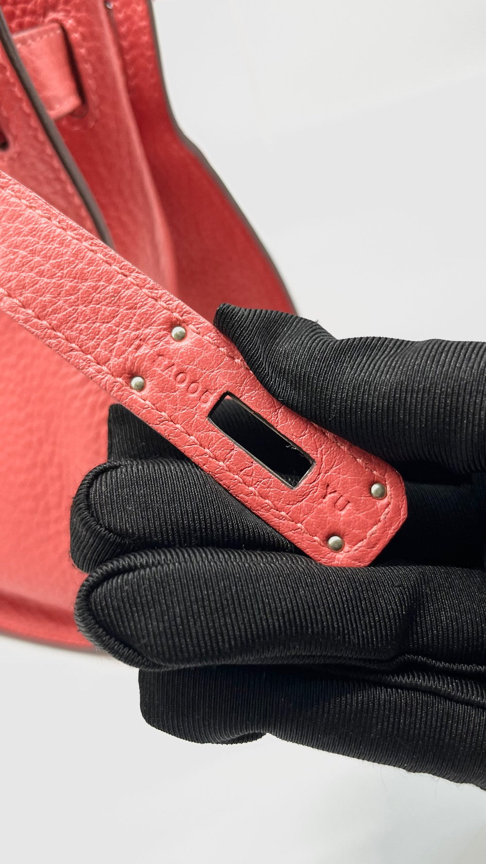 Preowned. Hermes Jypsiere 28 Rose Jaipur Togo PHW. TSA005YU|7778