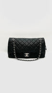Preowned. Chanel Easy Flap Black Caviar SHW. 17883048|16446
