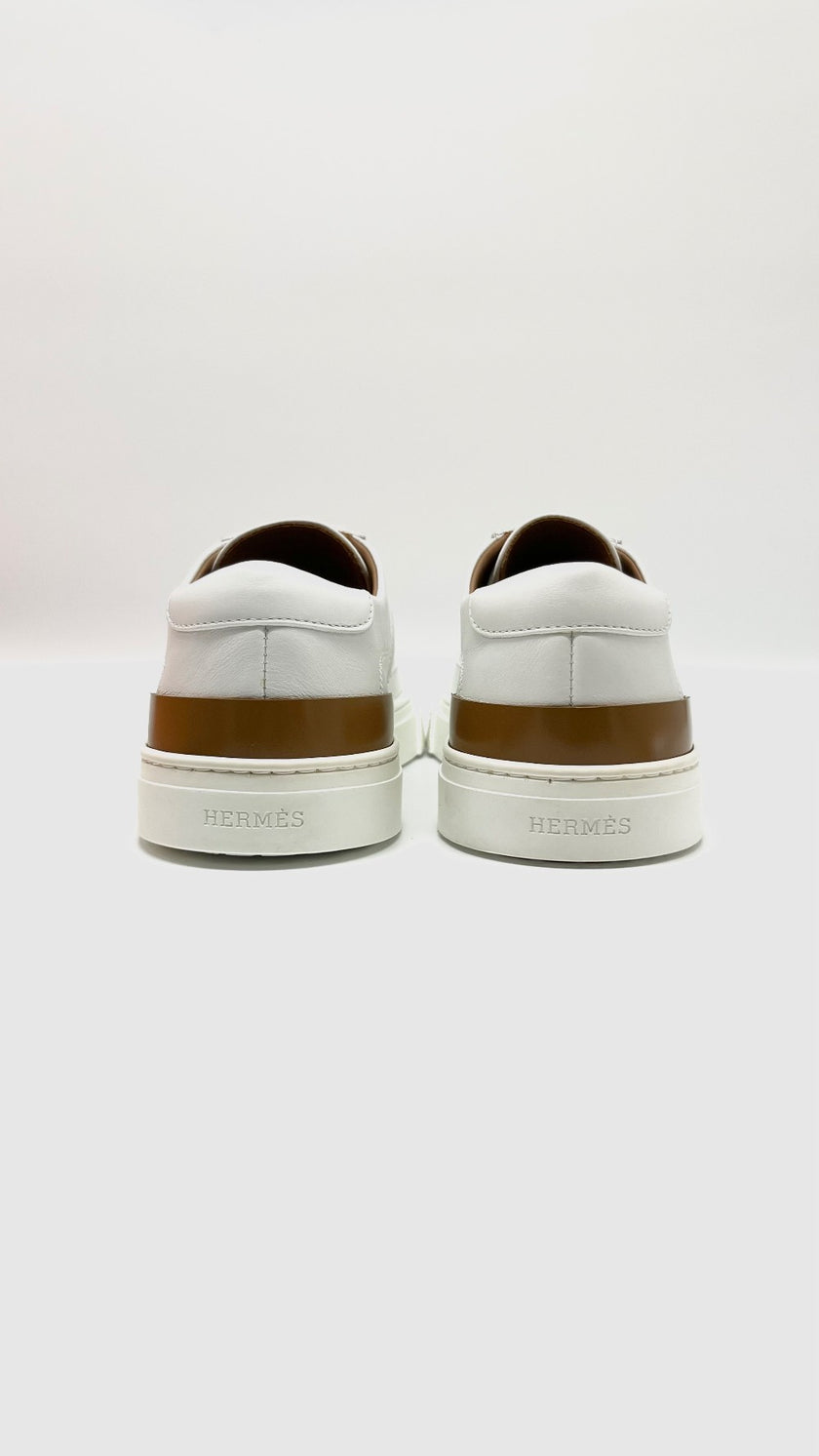 Brand New. Hermes Deep Sneakers White. 38|6930