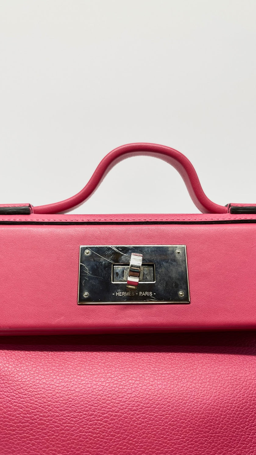 Preowned. Hermes 24/24 Mini Framboise. ZAS031TX|9706