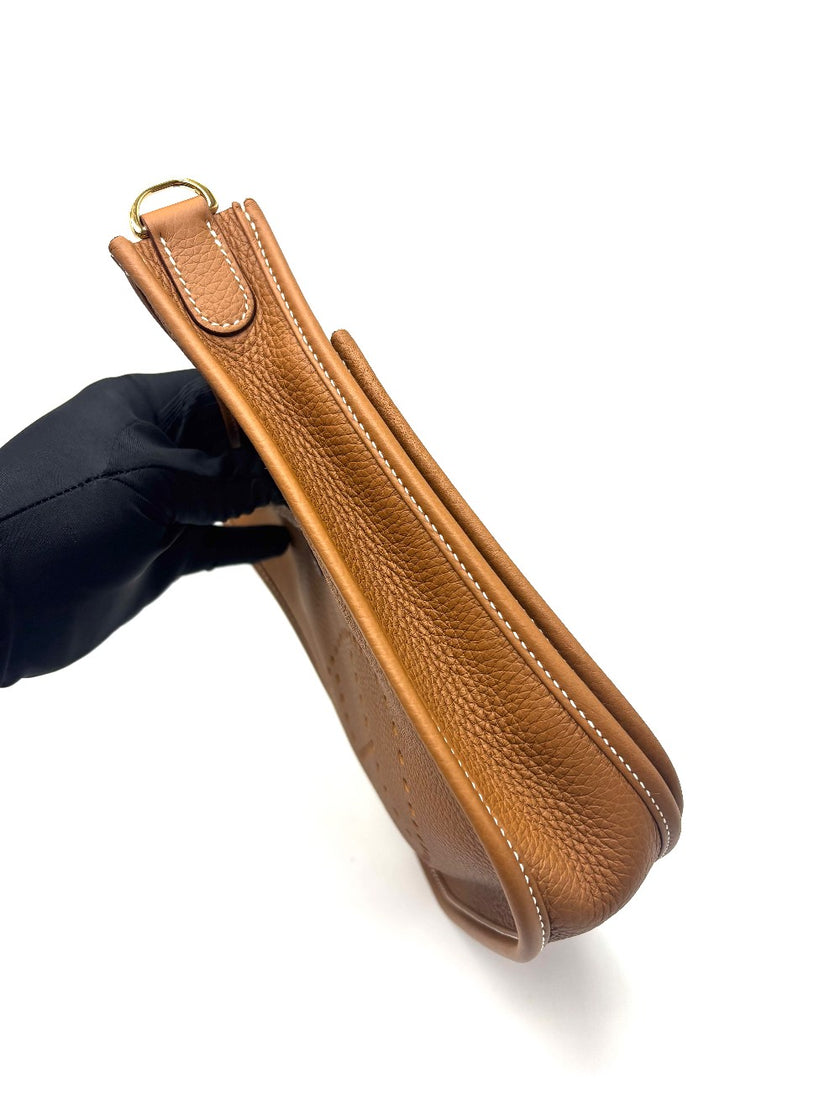 Brand New. Hermes Evelyne 23 Gold Togo GHW. GTS002AU|17255