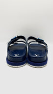 Preowned. LV Trainer Mule Blue. 38|9648