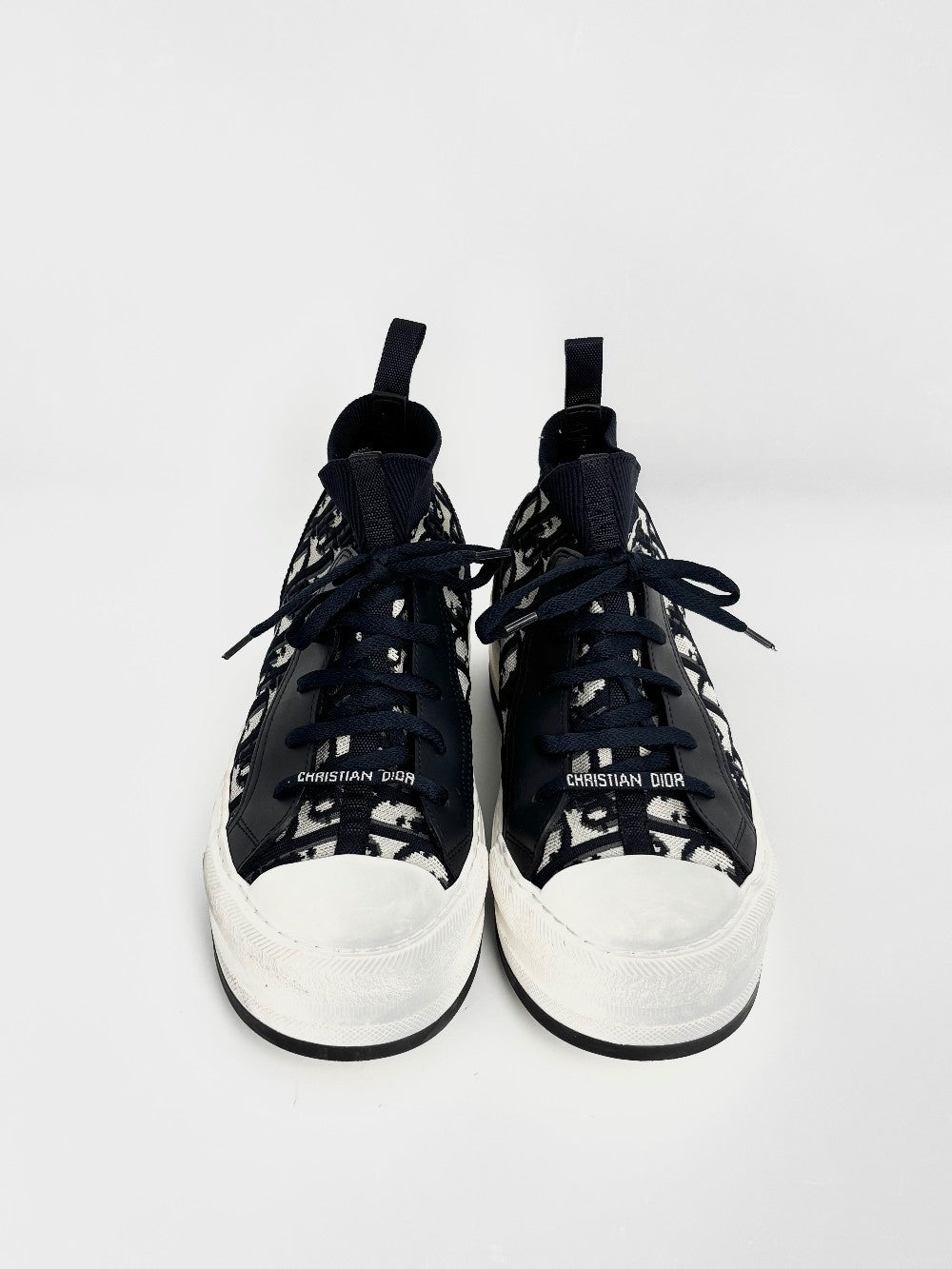 Preowned. Dior Oblique Walk N Sneaker Deep Blue. 38.5|12437