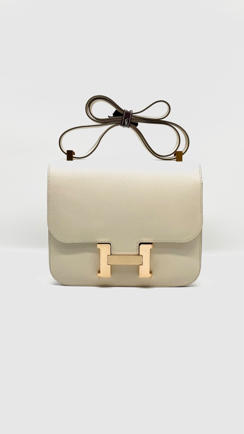 Good As New. Hermes Constance 24 Craie Epsom RGHW. DMS 188 KA|7795