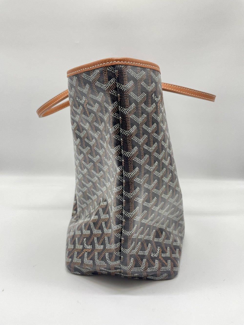 Unused. Goyard St. Louis PM Black/Tan. CHN020238|10080