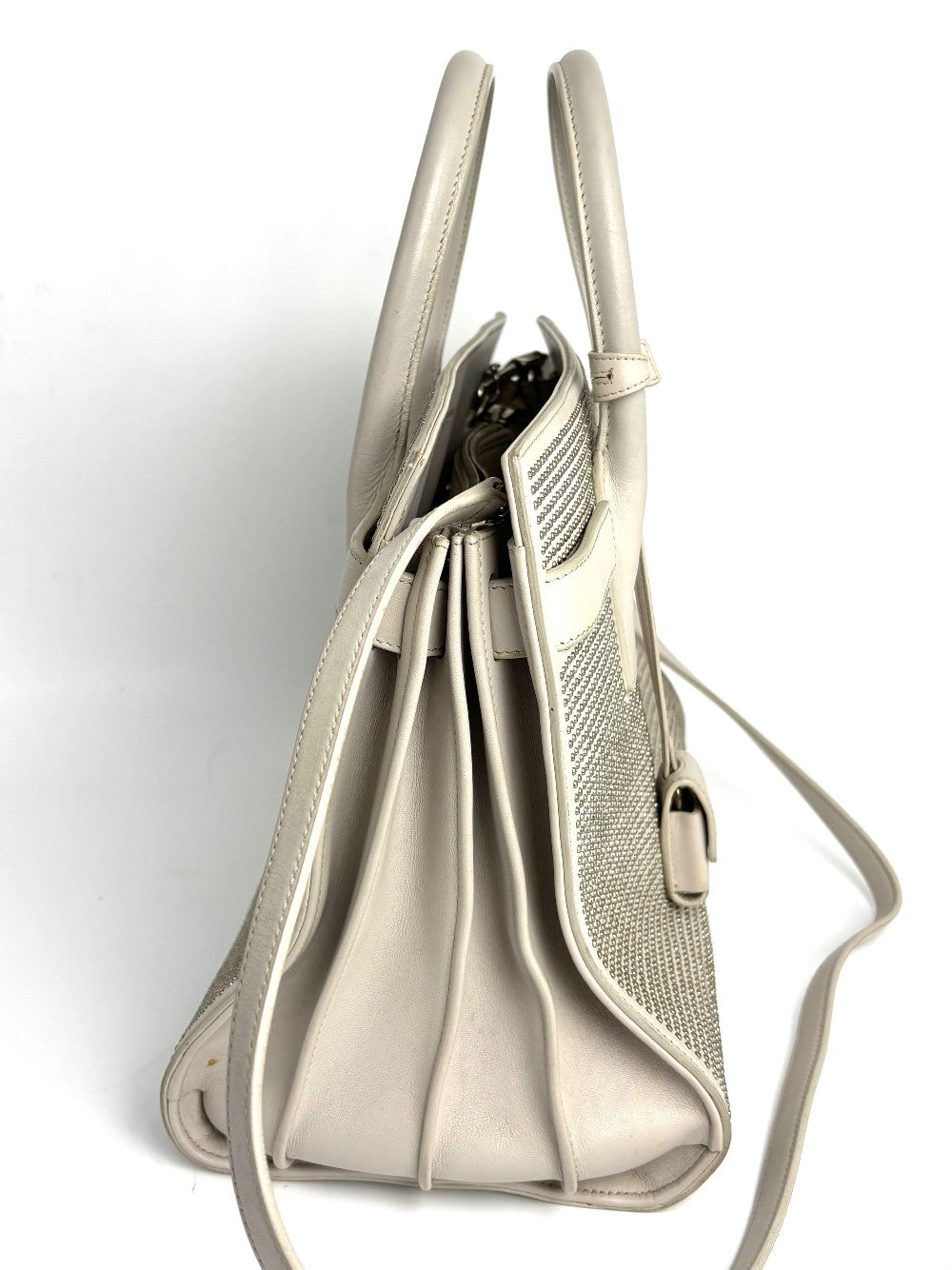 Preowned. YSL Sac de Jour Medium with Studs|11880