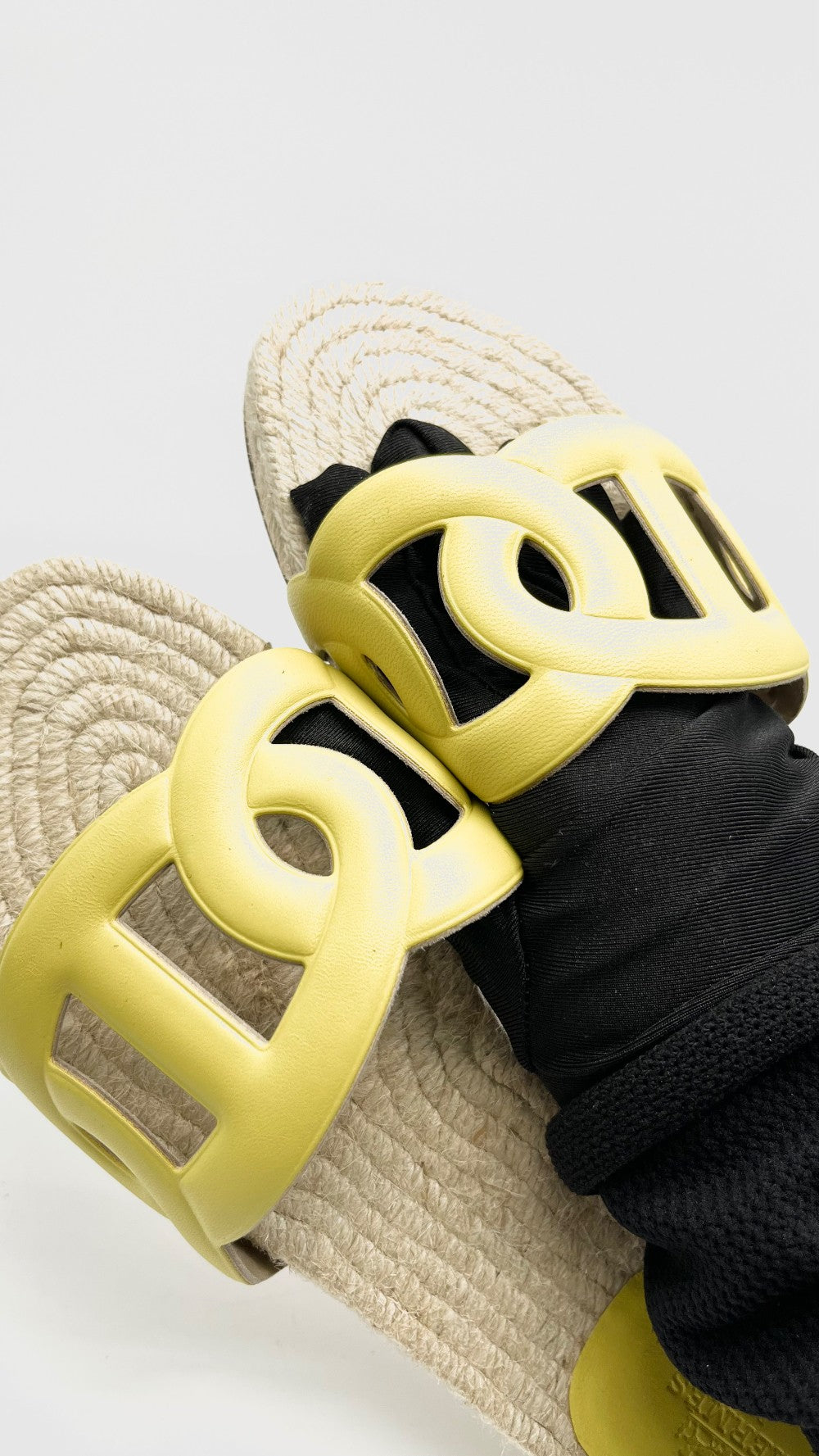 Brand New. Hermes Famosa Espadrille Jaune 38. MA22215121|16189