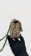 Preowned. Chanel Mini Rectangular Multicolor Tweed Flap. 22148773|13914