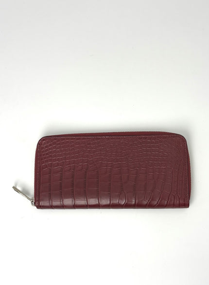 Brand New. LV Zip Long Wallet Croc Red|7119