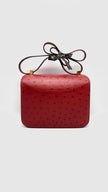 Brand New. Hermes Constance 24 Rouge Vif Ostrich GHW. ASA515UZ|16222