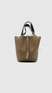 Preowned. Hermes Picotin 18 Beige De Weimar Togo PHW. YIT009AC|14290