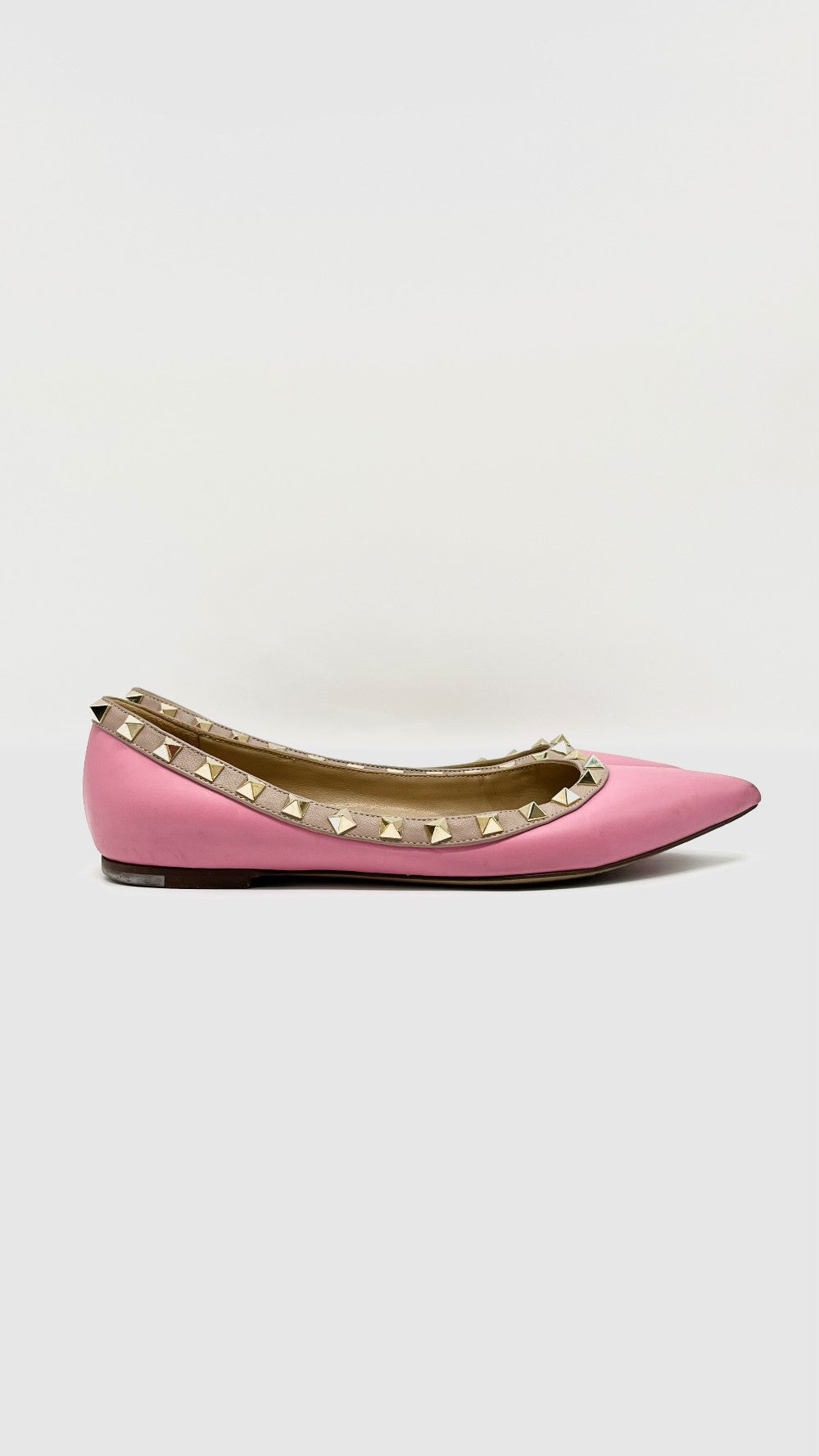 Preowned. Valentino Flats Pink. 36|10789