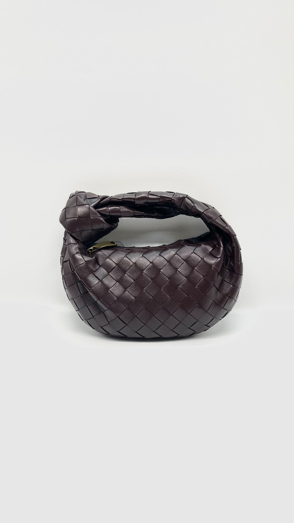 Brand New. Bottega Mini Jodie Dark Barolo GHW. R00959744S|9999