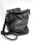 Preowned. Givenchy Pandora Backpack Black Calf/Croc Embossed. EFE0186|8180