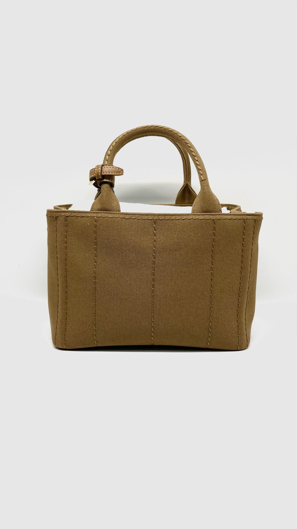 Unused. Prada Jardiniere Mini Bag Tabacco GHW|13780