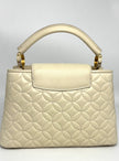Preowned. LV Capucines BB Flower White.MI3119|8241