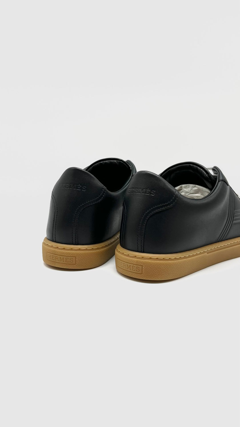 Brand New. Hermes Avantage Sneakers Black H En Bias. 41|12340