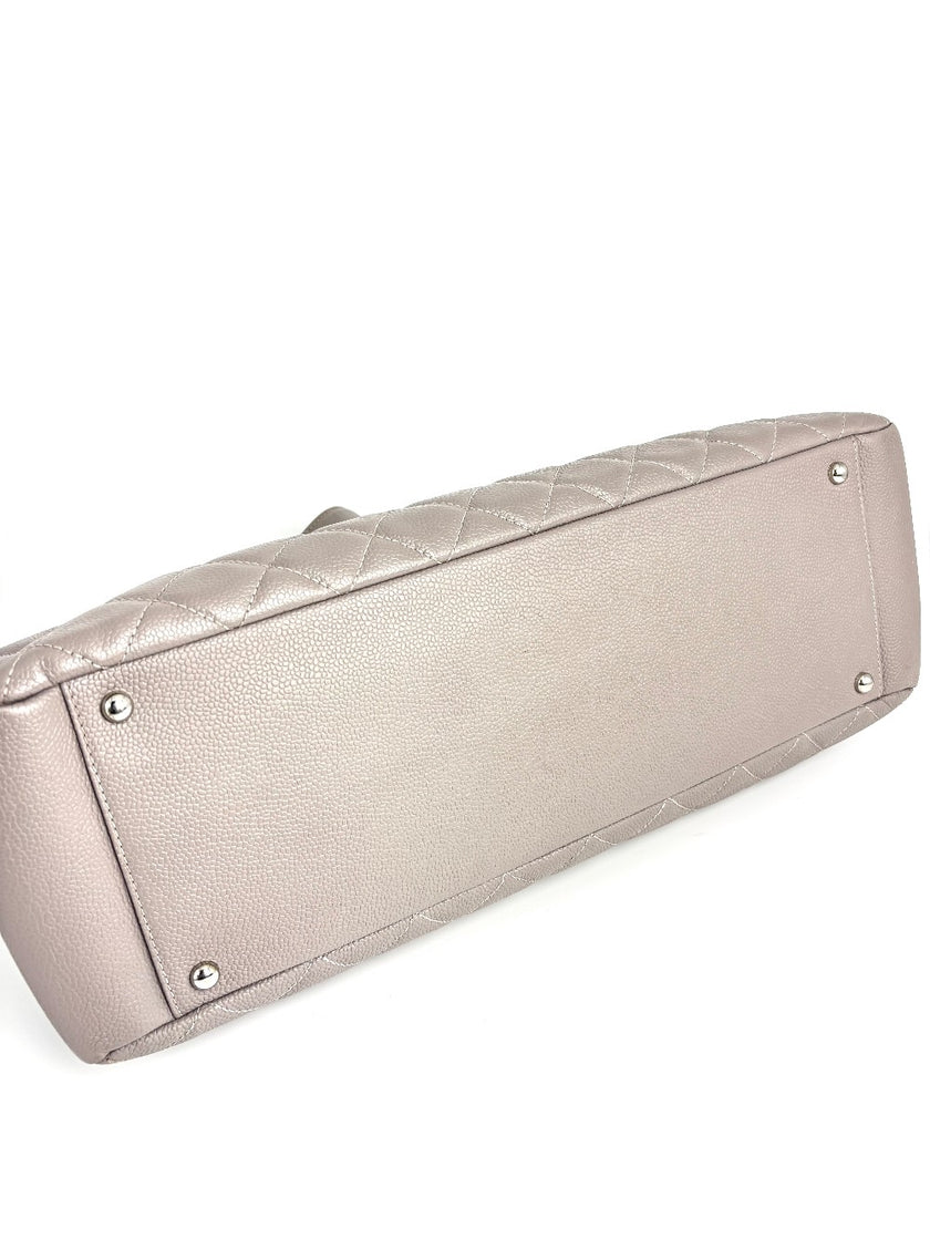 [SALE] Preowned. Chanel GST Caviar Gray SHW. 16752842|4354