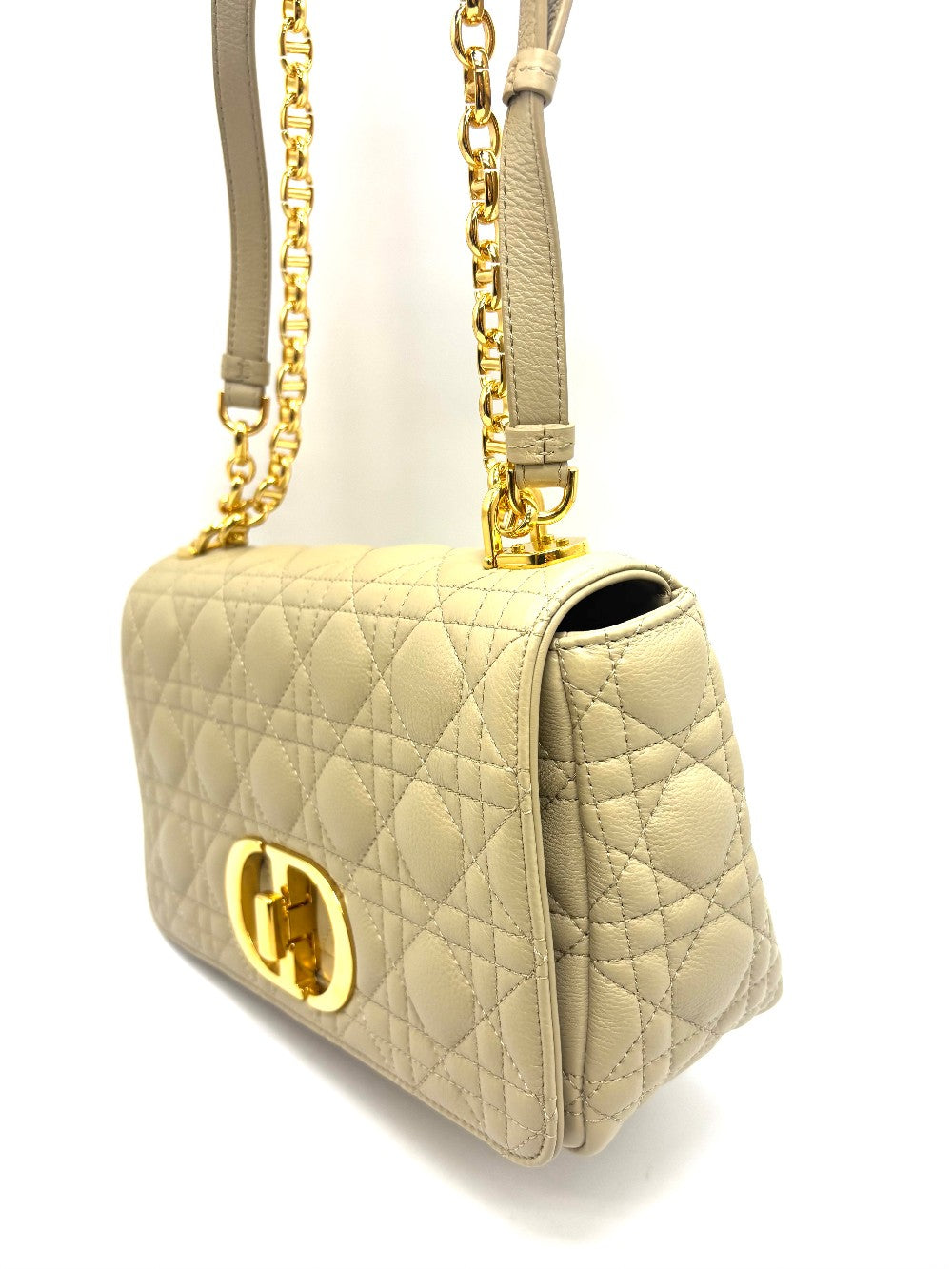 Like New. Dior Caro Medium in Corda Calfskin GHW.62MA0252|17890