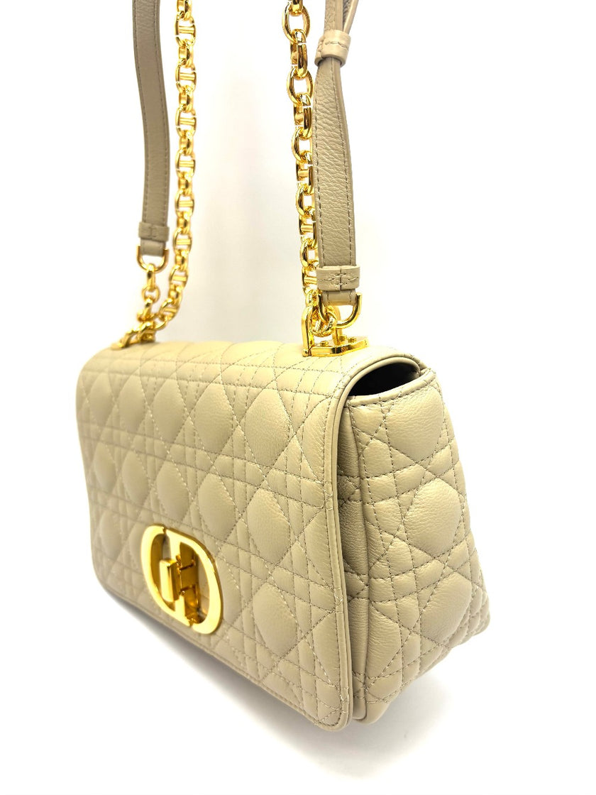 Like New. Dior Caro Medium in Corda Calfskin GHW.62MA0252|17890
