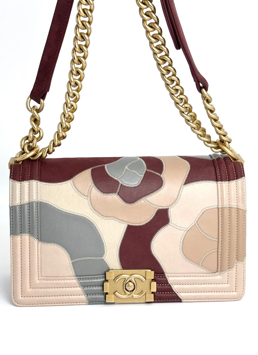 Preowned. Chanel Leboy Camelia Patchwork. 24655542|4280