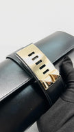 Preowned. Hermes Medor 23 Clutch Black GHW. RFA012BI|9784