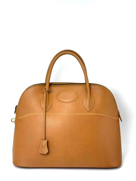 Preowned. Hermes Bolide 35 Natural. A square 21|8013