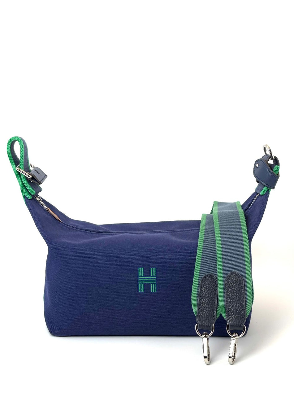 Preowned. Hermes Bride A Brac GM Blue|7995