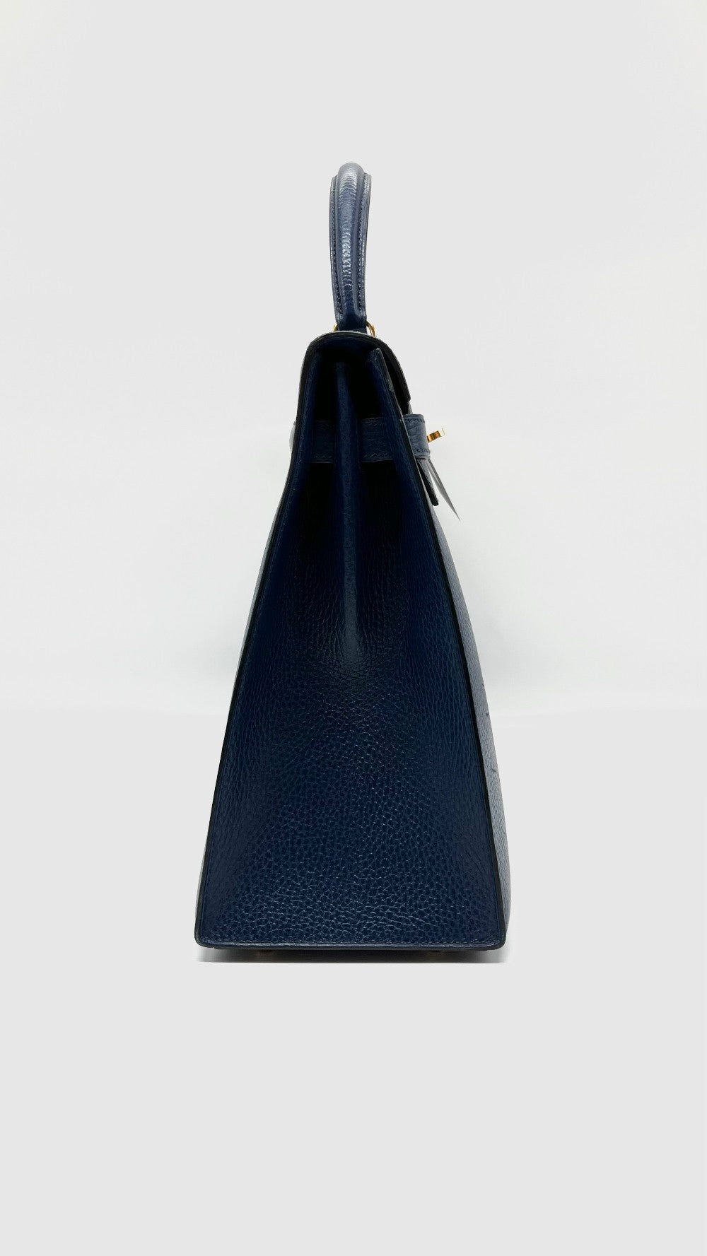 Preowned. Hermes Kelly 35 Blue Sapphire. Circle Z84|5251