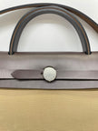 Preowned. Hermes Herbag 31 Trench/Ebene Canvass PHW. UMN009KD|10298