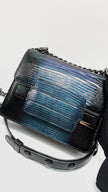 Unused. Delvaux Madame Lizard Iridescent Black|13136