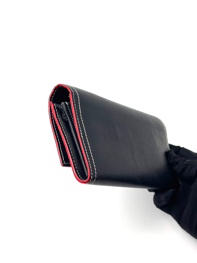 Preowned. Givenchy Long Wallet Black|6725