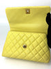 Preowned. Chanel Coco Handle Mini Yellow. 24230768|8090